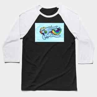 Rainbow Dash in flight Baseball T-Shirt